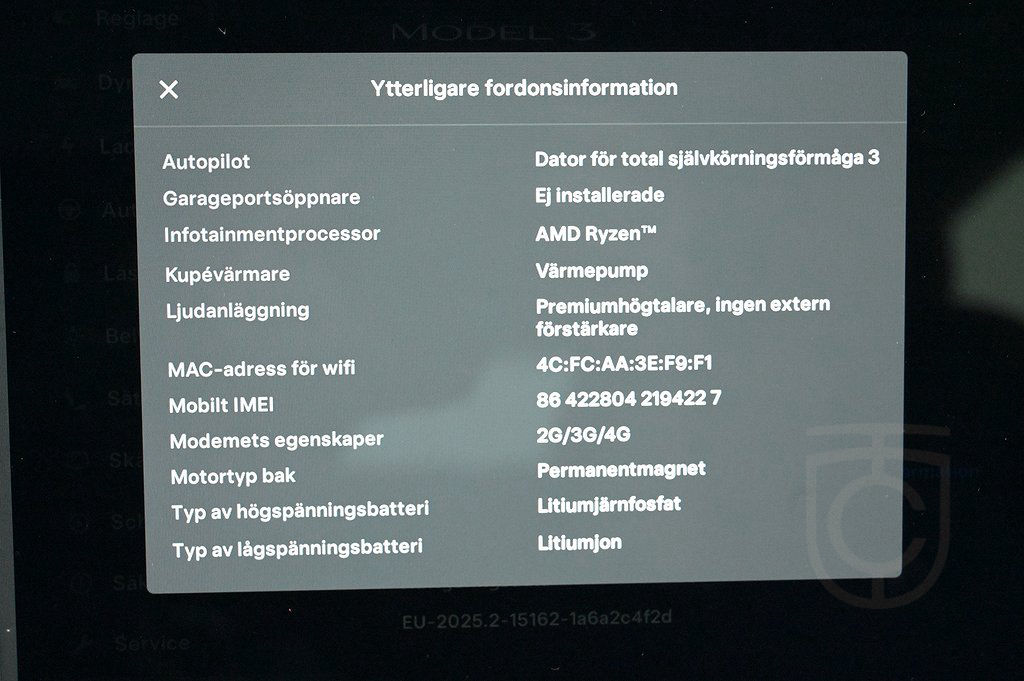 Tesla Model 3 Standard Range