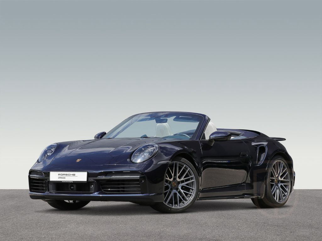 Porsche 992 911 Turbo S Cabrio Leder-crema Burmester